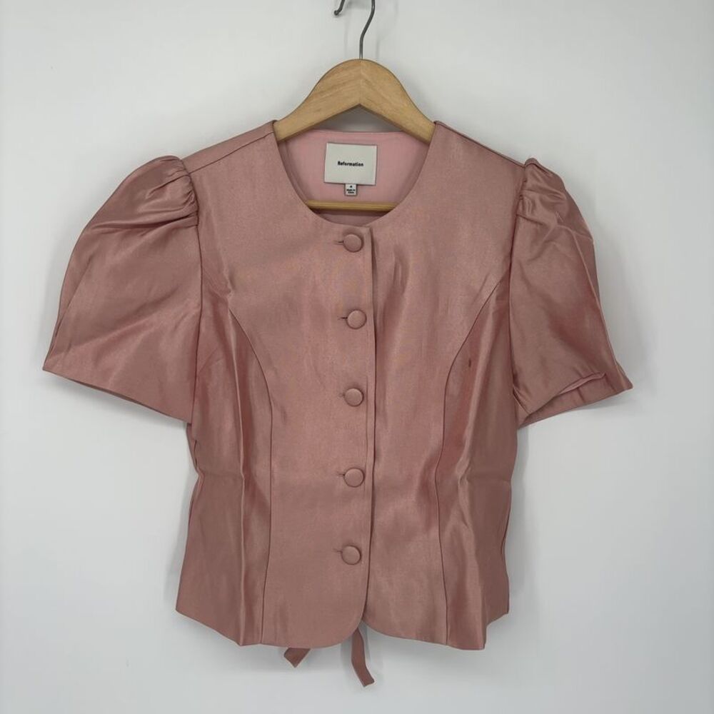 Reformation Mika Two Piece in Bubblegum